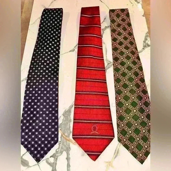 Vintage Tommy Hilfiger  3 tie set bundle - Picture 1 of 2